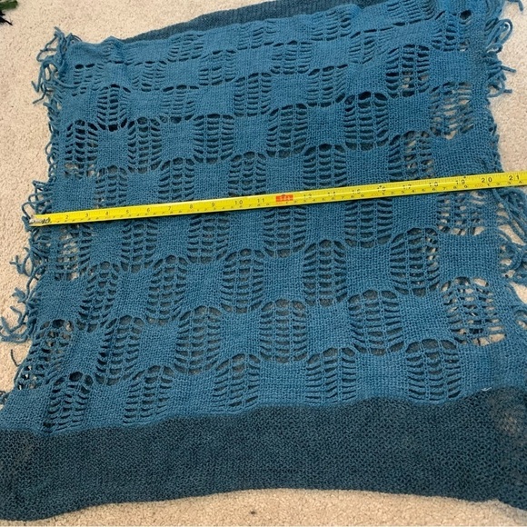 Navy blue bright blue nude pink ruffled infinity scarf bundle - Picture 10 of 12